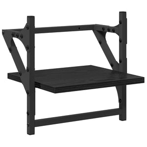 Σετ ραφιών τοίχου με ράφι 6 pcs Μαύρη Οξυά 100 x 25 x 30 cm - Pakobazaar