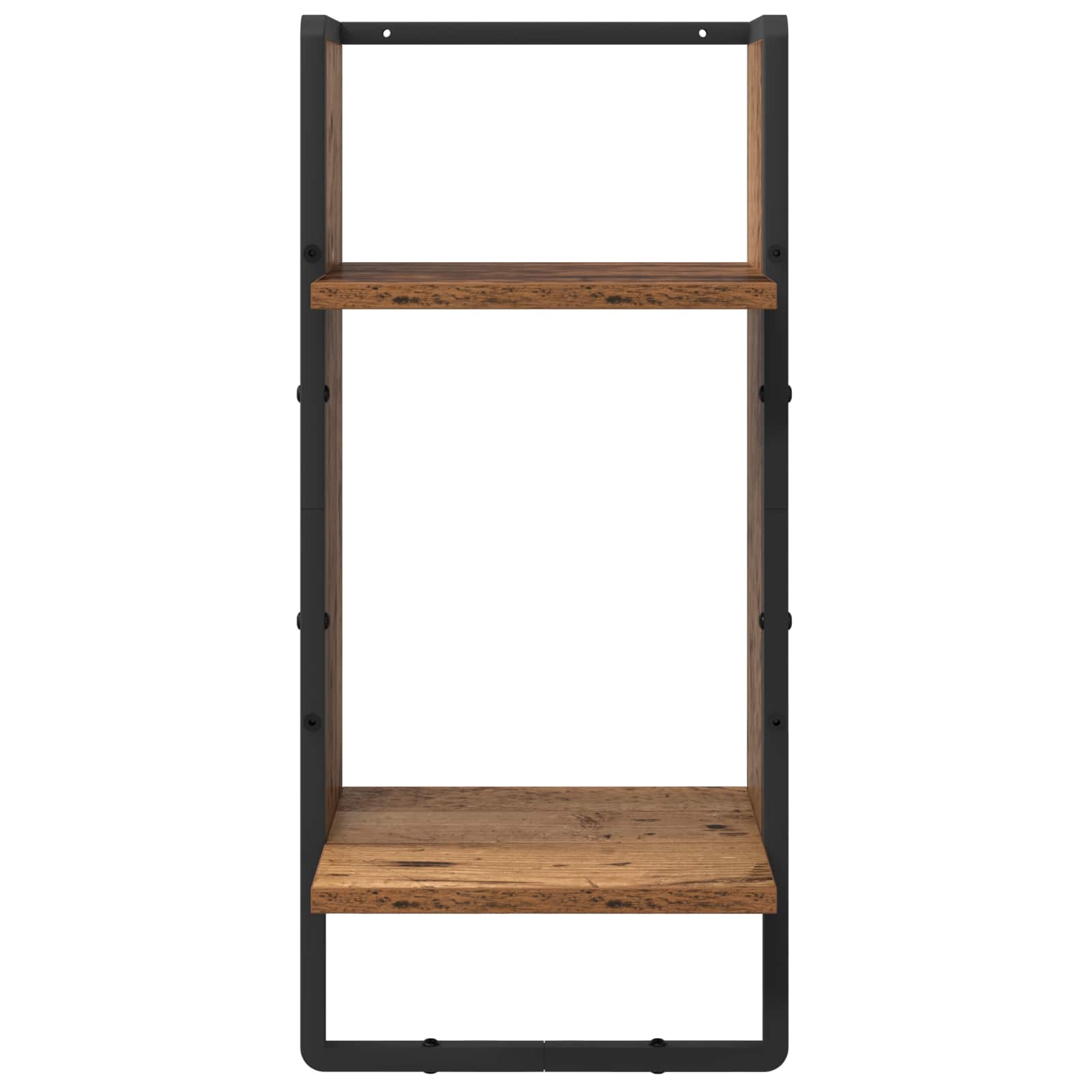 Σετ ραφιών τοίχου 6 τμχ. Παλιό Ξύλο 100 x 25 x 30 cm