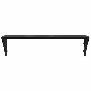 Ράφια Τοίχου με ράφι 2 pcs Μαύρη Οξυά 60 x 15 x 15,5 cm - Pakobazaar