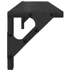 Ράφια Τοίχου με ράφι 2 pcs Μαύρη Οξυά 60 x 15 x 15,5 cm - Pakobazaar