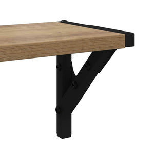 Ράφια Τοίχου με ράφι 2 pcs Artisan Oak 80 x 15 x 15,5 cm - Pakobazaar