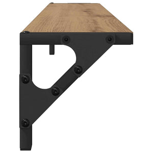 Ράφια Τοίχου με ράφι 2 pcs Artisan Oak 80 x 15 x 15,5 cm - Pakobazaar