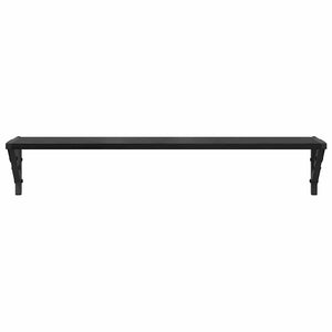 Ράφια Τοίχου με ράφι 2 pcs Μαύρη Οξυά 80 x 15 x 15,5 cm - Pakobazaar