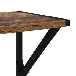 Ράφια Τοίχου 2 τμχ. Παλιό Ξύλο 60 x 25 x 25,5 cm