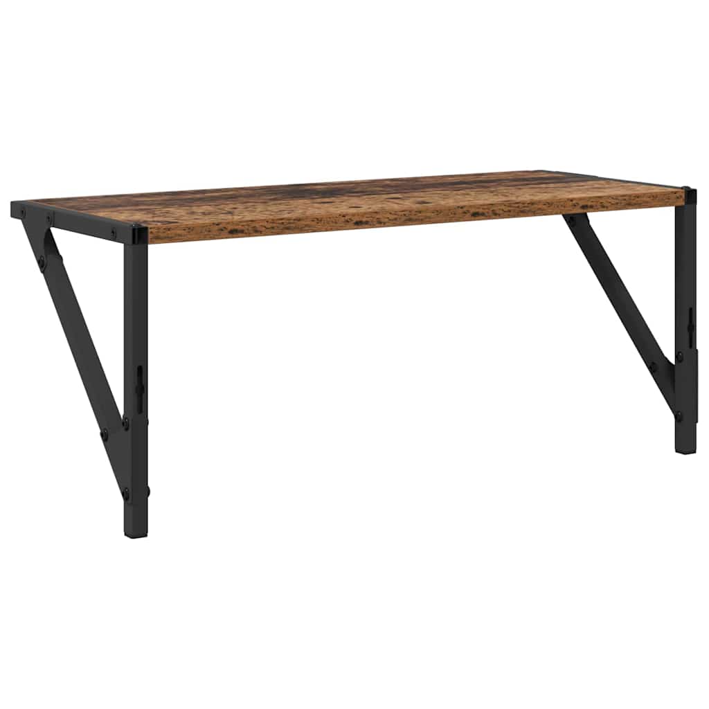 Ράφια Τοίχου 2 τμχ. Παλιό Ξύλο 60 x 25 x 25,5 cm