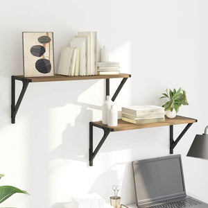 Ράφια Τοίχου με ράφι 2 pcs Artisan Oak 60 x 25 x 25,5 cm - Pakobazaar