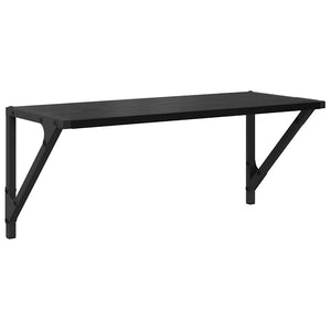 Ράφια Τοίχου με ράφι 2 pcs Μαύρη Οξυά 60 x 25 x 25,5 cm - Pakobazaar