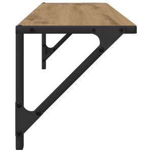 Ράφια Τοίχου με ράφι 2 pcs Artisan Oak 80 x 25 x 25,5 cm - Pakobazaar