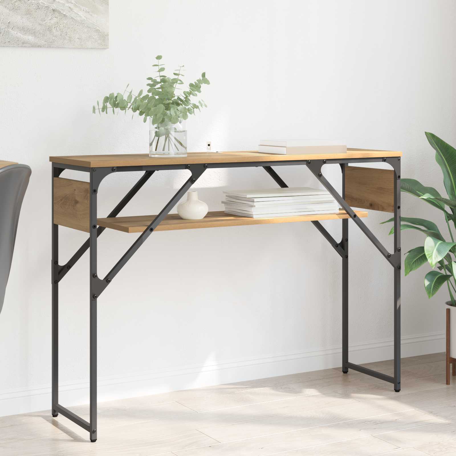 ΤραπέζιΚονσόλας Artisan Oak 105x30x75εκ. Επεξεργασμένο ξύλο - Pakobazaar