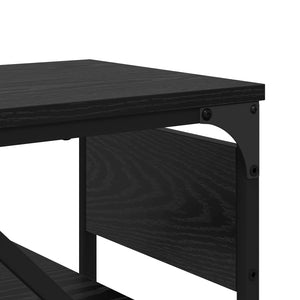 ΤραπέζιΚονσόλας Μαύρη Οξυά 75x30x75εκ. Επεξεργασμένο ξύλο - Pakobazaar