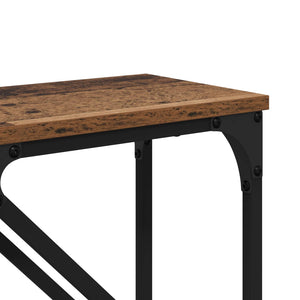 Τραπέζι κονσόλας 2 pcs Παλιό Ξύλο 100 x 28 x 75 εκ. - Pakobazaar