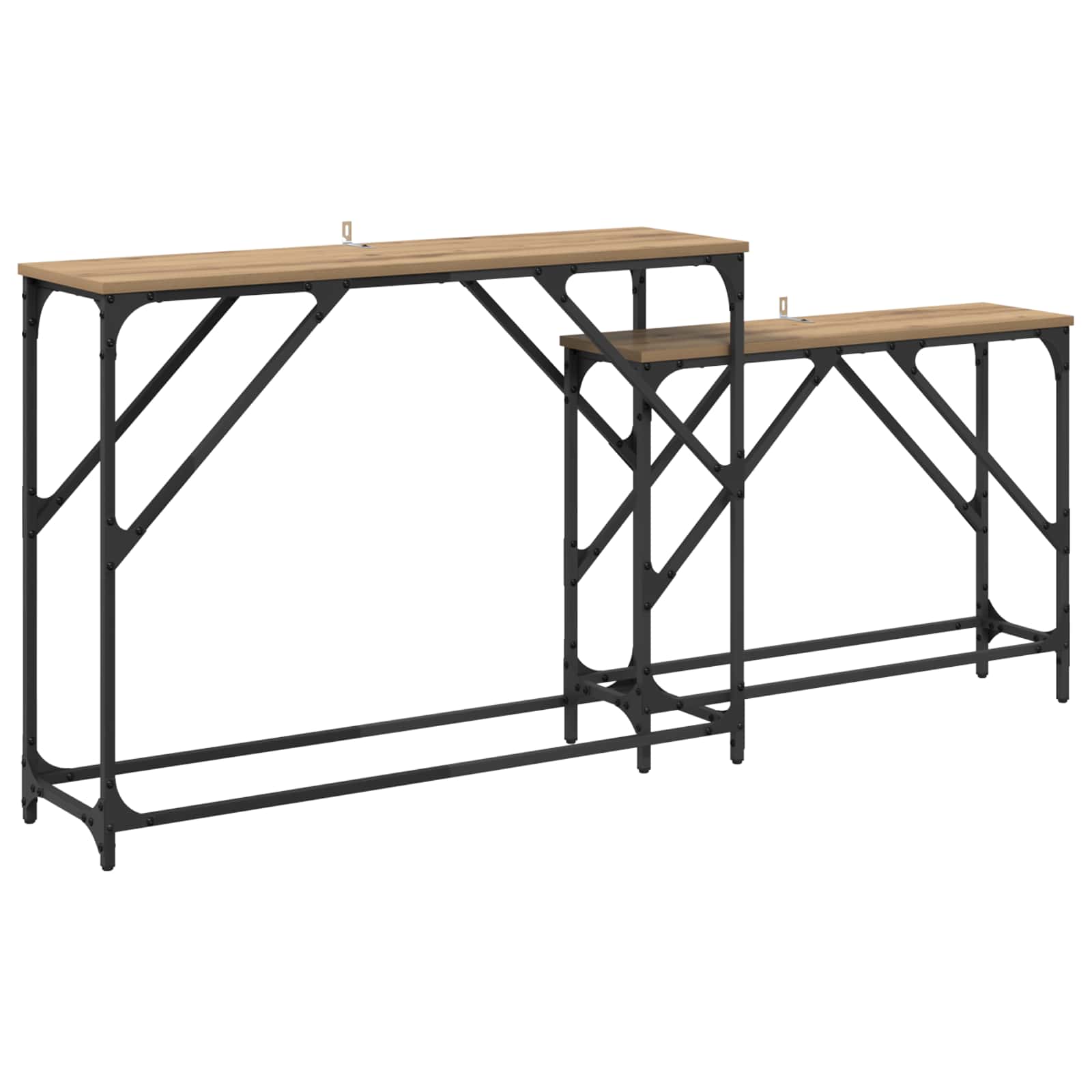 Τραπέζι κονσόλας 2 pcs Artisan Oak 100 x 28 x 75 εκ. - Pakobazaar
