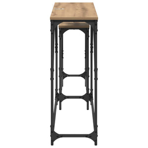 Τραπέζι κονσόλας 2 pcs Artisan Oak 100 x 28 x 75 εκ. - Pakobazaar