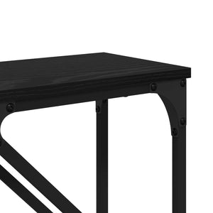Τραπέζι κονσόλας 2 pcs Μαύρη Οξυά 100 x 28 x 75 εκ. - Pakobazaar