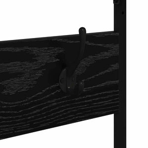 Ράφι Ρούχων Μαύρη Οξυά 100 x 41 x 184 εκ Επεξεργασμένο ξύλο - Pakobazaar
