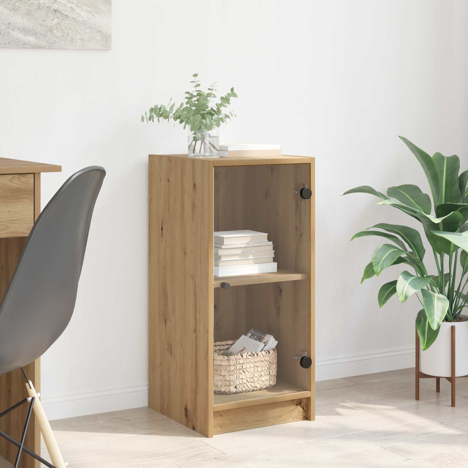 Πλαϊνό γραφείο artisan δρυς 35 x 37 x 76 εκ Επεξεργασμένο ξύλο - Pakobazaar