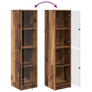 Highboard Παλιό Ξύλο 35 x 37 x 142 εκ Επεξεργασμένο ξύλο - Pakobazaar