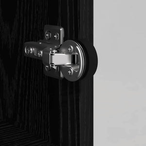 Highboard Μαύρη Οξυά 35 x 37 x 142 εκ Επεξεργασμένο ξύλο - Pakobazaar