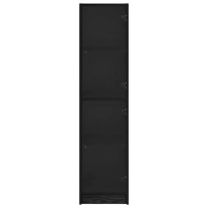 Highboard Μαύρη Οξυά 35 x 37 x 142 εκ Επεξεργασμένο ξύλο - Pakobazaar