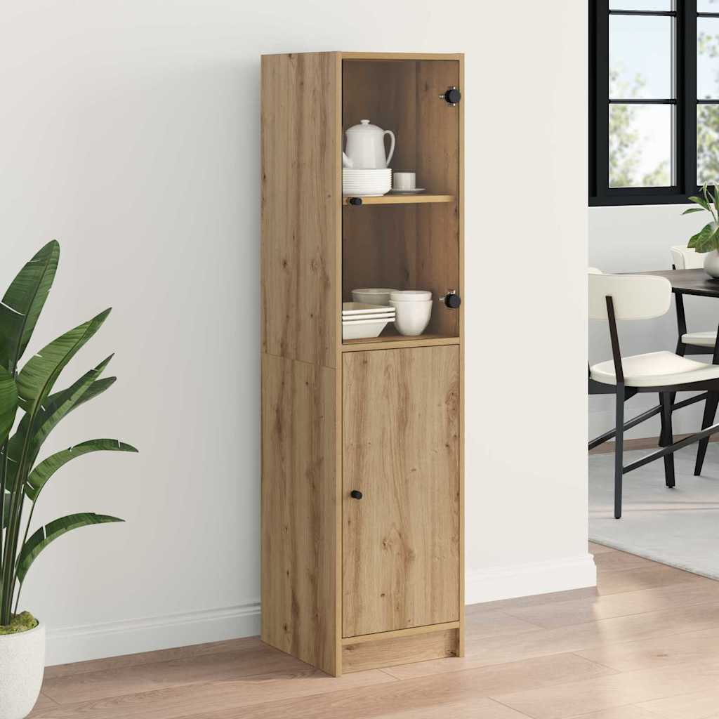 Highboard Artisan Oak 35 x 37 x 142 εκ Επεξεργασμένο ξύλο - Pakobazaar