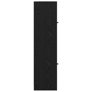 Highboard Μαύρη Οξυά 35 x 37 x 142 εκ Επεξεργασμένο ξύλο - Pakobazaar