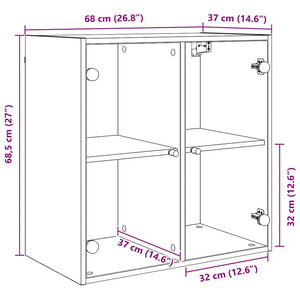 Ντουλάπα Τοίχου Επιτοίχιο Artisan Oak 68 x 37 x 68,5 εκ - Pakobazaar