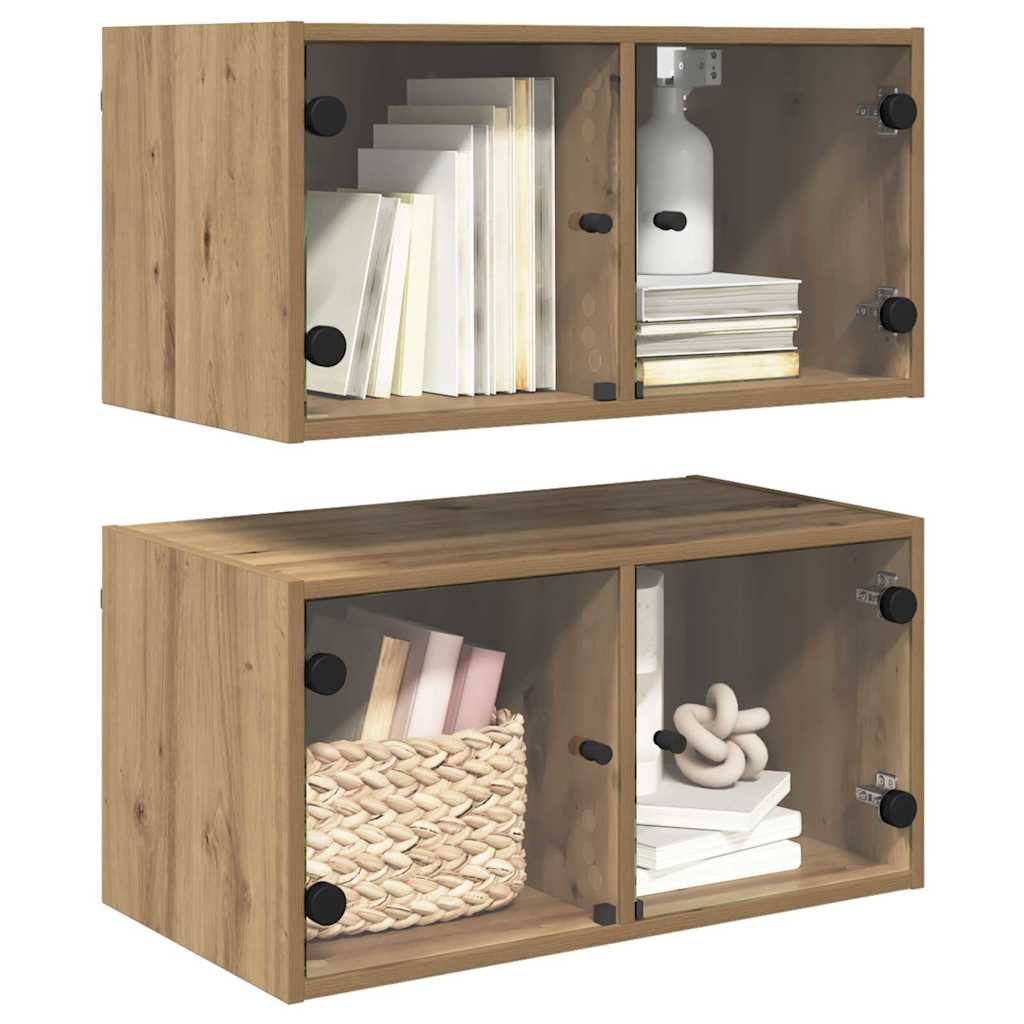 Ντουλάπια Τοίχου Επιτοίχιο 2 pcs Artisan Oak 68 x 37 x 35 εκ - Pakobazaar