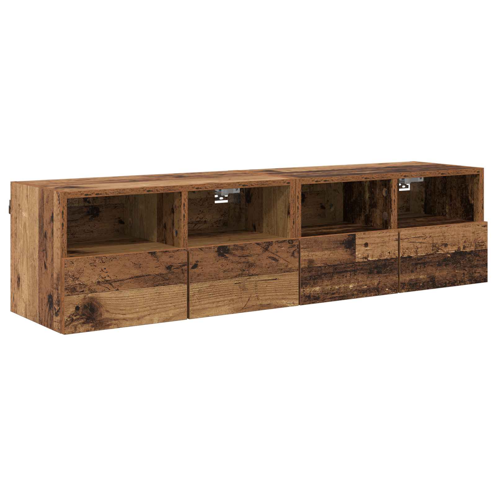 Βάσεις τηλεόρασης Επιτοίχιο 2 pcs Παλιό Ξύλο 60 x 30 x 30 cm - Pakobazaar
