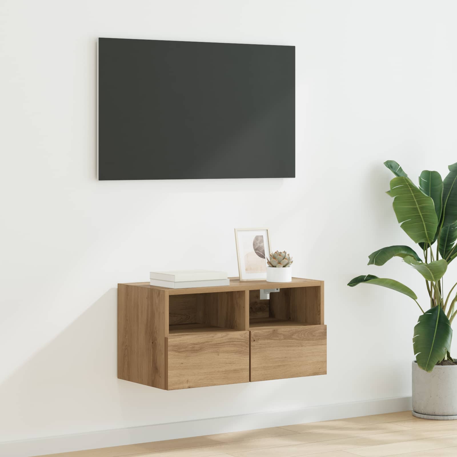Ντουλάπι Τηλεόρασης Τοίχου Artisan Oak 60 x 30 x 30 cm - Pakobazaar