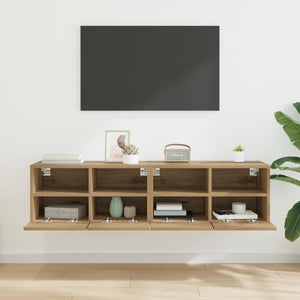 Βάσεις τηλεόρασης Επιτοίχιο 2 pcs Artisan Oak 60 x 30 x 30 cm - Pakobazaar