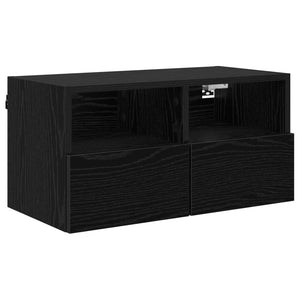 Βάσεις τηλεόρασης Επιτοίχιο 2 pcs Μαύρη Οξυά 60 x 30 x 30 cm - Pakobazaar