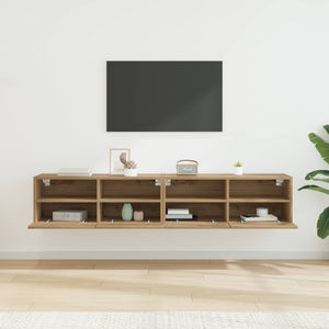 Βάσεις τηλεόρασης Επιτοίχιο 2 pcs Artisan Oak 80 x 30 x 30 εκ - Pakobazaar