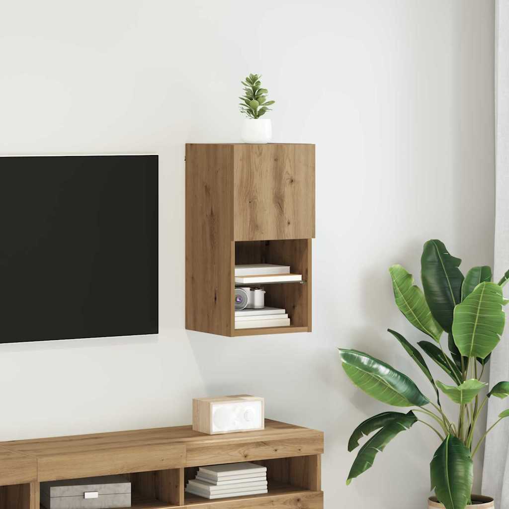 Κρεμαστός θρανίο τηλεόρασης Artisan Oak 30,5 x 30 x 60 εκ. - Pakobazaar