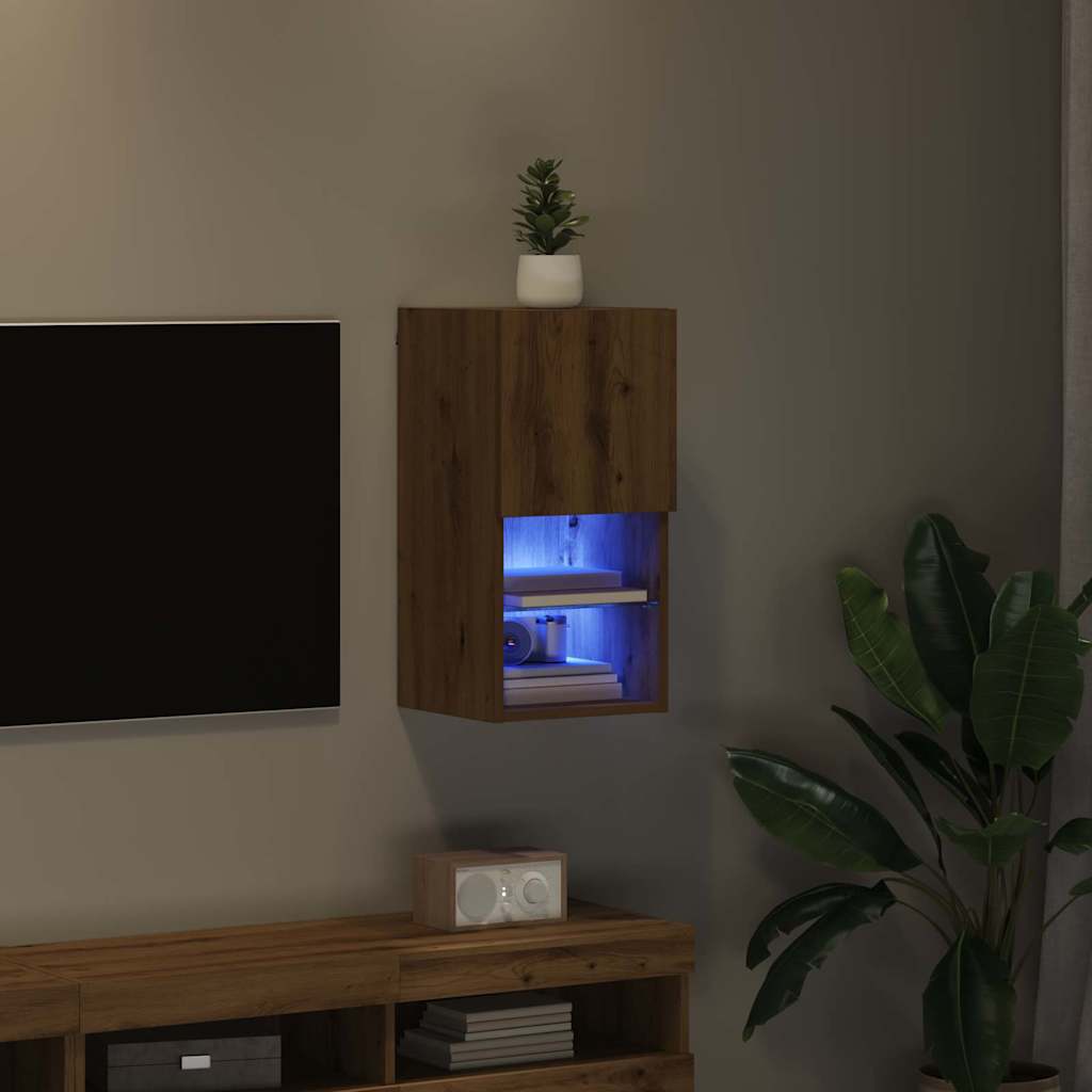 Κρεμαστός θρανίο τηλεόρασης Artisan Oak 30,5 x 30 x 60 εκ. - Pakobazaar