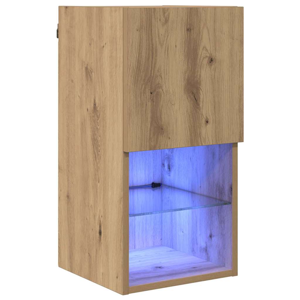 Κρεμαστός θρανίο τηλεόρασης Artisan Oak 30,5 x 30 x 60 εκ. - Pakobazaar