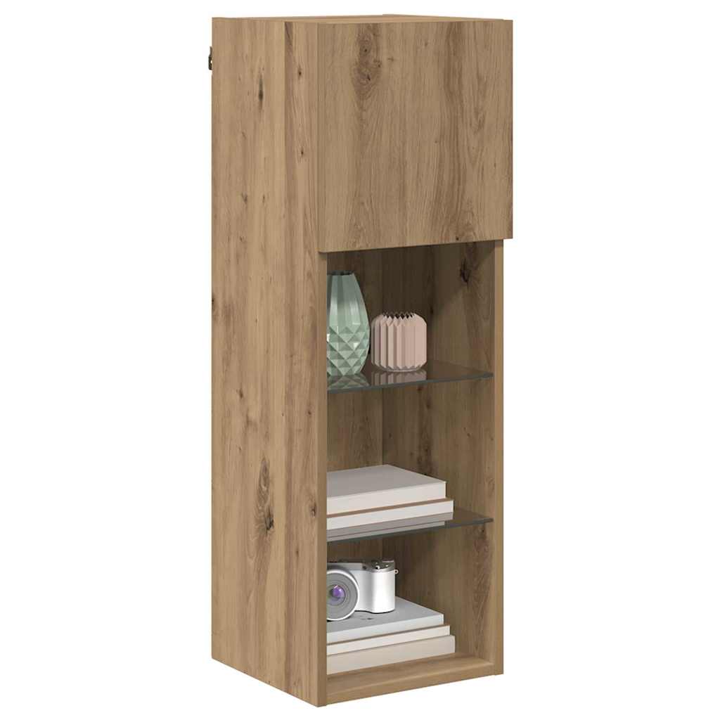 Κρεμαστός θρανίο τηλεόρασης Artisan Oak 30,5 x 30 x 90 cm - Pakobazaar