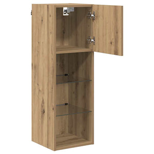 Τοίχου ντουλάπες τηλεόρασης 2 pcs Artisan Oak 30,5 x 30 x 90 cm - Pakobazaar