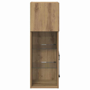 Τοίχου ντουλάπες τηλεόρασης 2 pcs Artisan Oak 30,5 x 30 x 90 cm - Pakobazaar