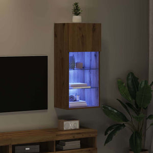 Κρεμαστός θρανίο τηλεόρασης Artisan Oak 40,5 x 30 x 90 εκ - Pakobazaar
