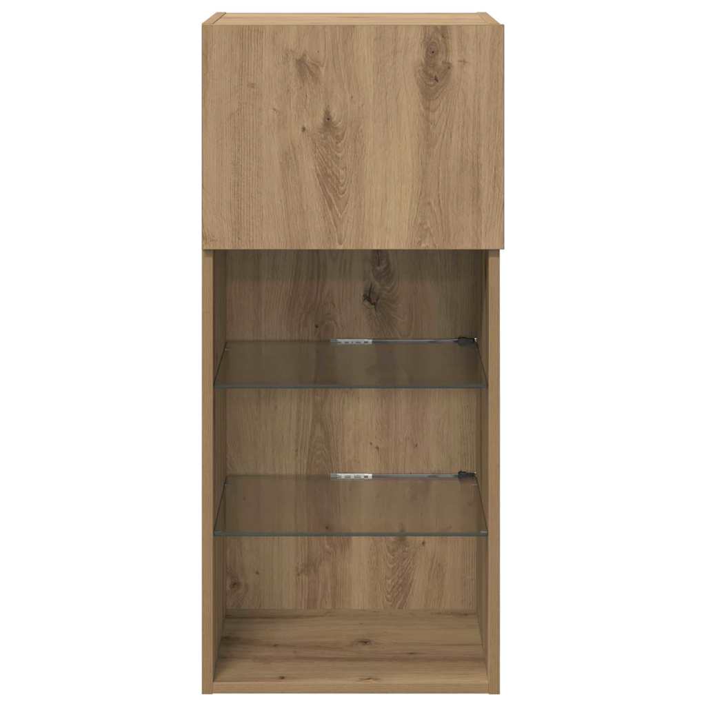 Κρεμαστός θρανίο τηλεόρασης Artisan Oak 40,5 x 30 x 90 εκ - Pakobazaar