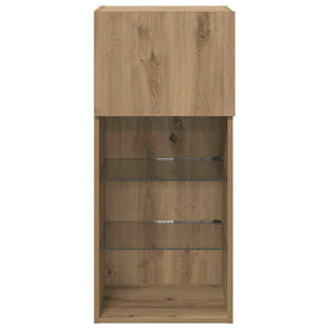Κρεμαστός θρανίο τηλεόρασης Artisan Oak 40,5 x 30 x 90 εκ - Pakobazaar