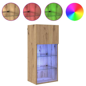 Κρεμαστός θρανίο τηλεόρασης Artisan Oak 40,5 x 30 x 90 εκ - Pakobazaar