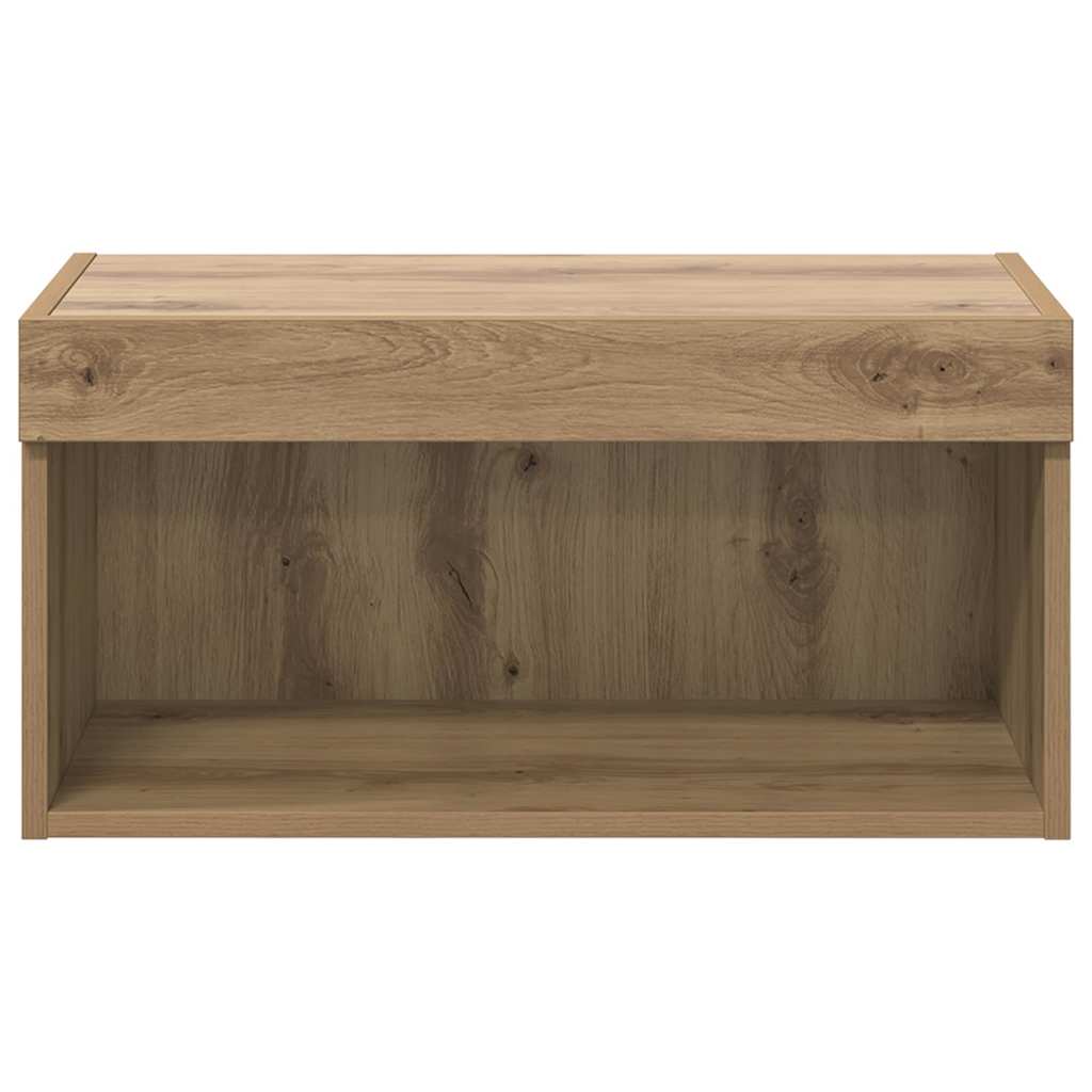 Σετ επίπλου τηλεόρασης με led Artisan Oak Επεξεργασμένο ξύλο - Pakobazaar
