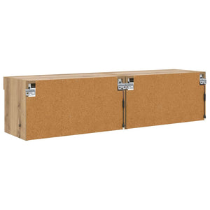Σετ επίπλου τηλεόρασης με led Artisan Oak Επεξεργασμένο ξύλο - Pakobazaar