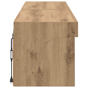 Σετ επίπλου τηλεόρασης με led Artisan Oak Επεξεργασμένο ξύλο - Pakobazaar