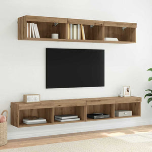 Ντουλάπι Τηλεόρασης Τοίχου Panama Artisan Oak 100 x 30 x 30 cm - Pakobazaar