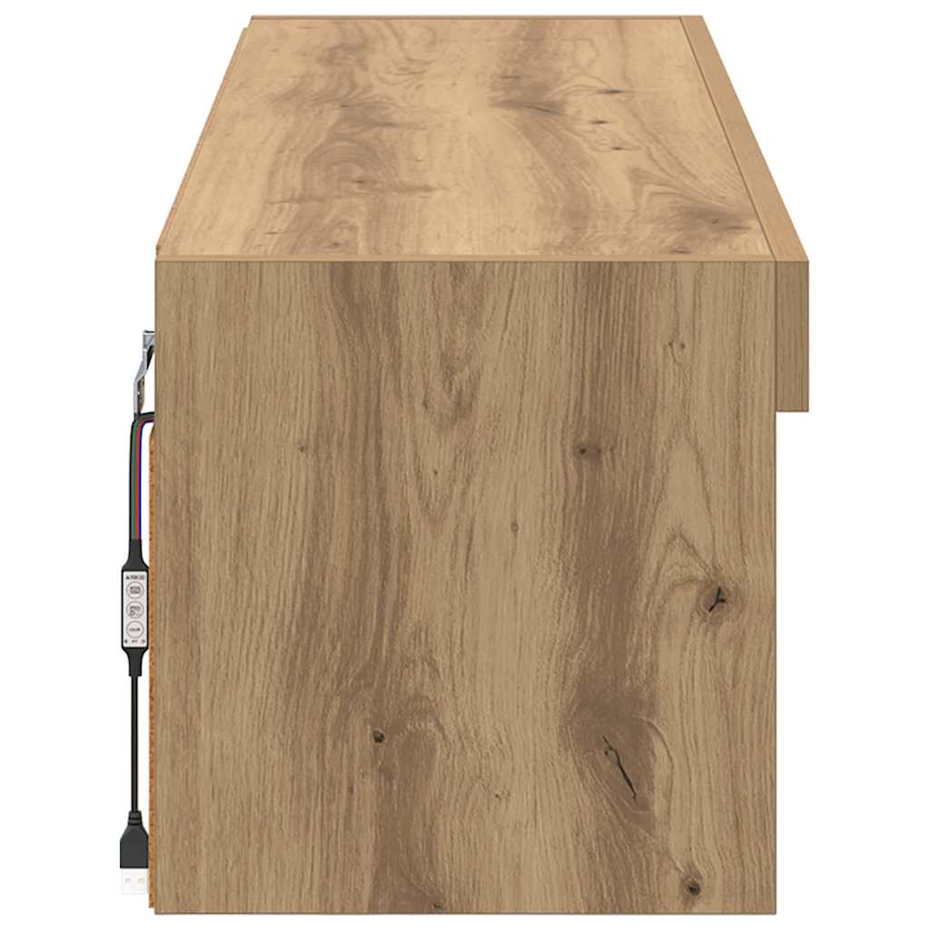 Ντουλάπι Τηλεόρασης Τοίχου Panama Artisan Oak 100 x 30 x 30 cm - Pakobazaar