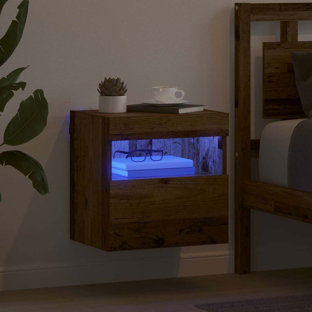 Ντουλάπι Τηλεόρασης Τοίχου Επιτοίχιο Παλιό Ξύλο 40 x 30 x 40 εκ - Pakobazaar