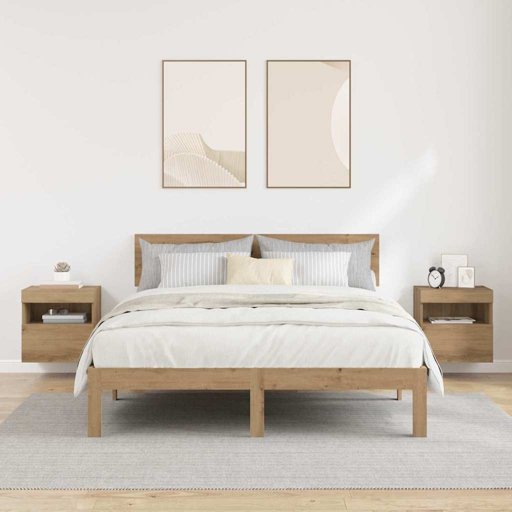 Βάσεις τηλεόρασης Επιτοίχιο 2 pcs Artisan Oak 40 x 30 x 40 εκ - Pakobazaar