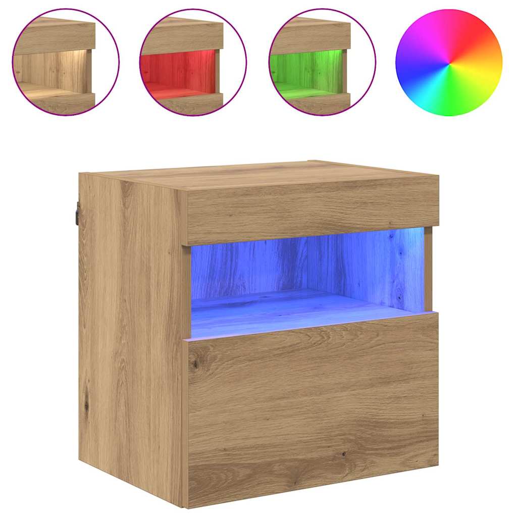 Βάσεις τηλεόρασης Επιτοίχιο 2 pcs Artisan Oak 40 x 30 x 40 εκ - Pakobazaar